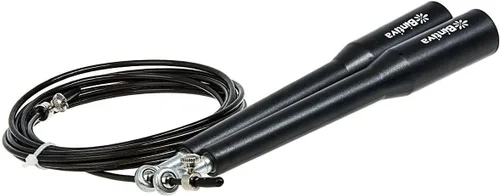 Miniatura 3 de Cuerda de saltar de cable de grado profesional con rodamientos de bolas de metal y una funda de transporte gratis, ideal para dominar dobles bajos