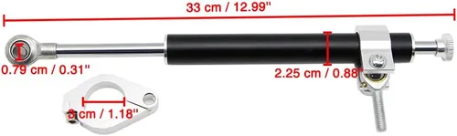 Miniatura 3 de Dreamseek Amortiguador universal de dirección de motocicleta de 13" (330mm) para Harley Honda Yamaha Kawasaki Suzuki Aprilla KTM BMW Ducati
