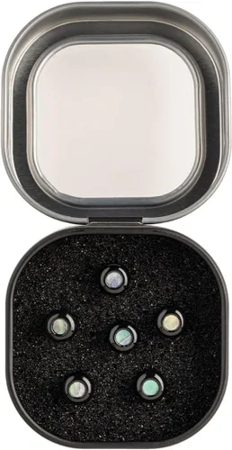 Miniatura 2 de Martin Guitar LUXE by Martin - Pasadores de puente para guitarra acústica, juego de pasadores de puente para guitarra acústica, negro brillante
