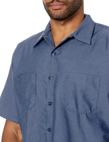 Miniatura 4 de Red Kap - Camisa de trabajo industrial para hombre, ajuste regular, manga corta