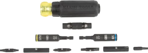 Miniatura 5 de Klein Tools 32500HDRT KNECT - Destornillador de trinquete, destornillador multibroca/destornillador de tuerca, herramienta 11 en 1 con clasificación