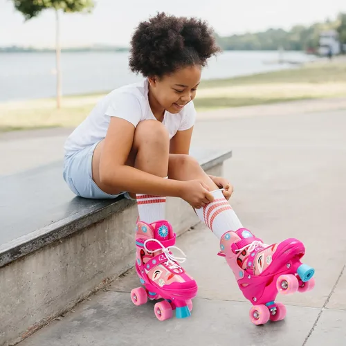 Miniatura 5 de Patines ajustables para niños y niñas con ruedas iluminadas, patines para niños de 6 a 12 años, niños pequeños de 3 a 5 años, jóvenes y mujeres