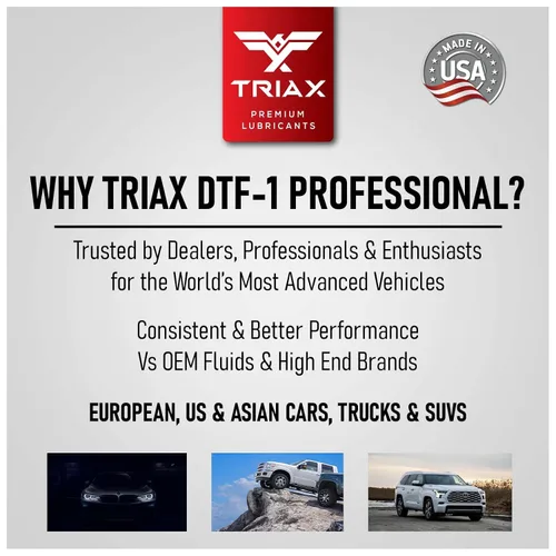 Miniatura 3 de TRIAX DTF-1 - Fluido de caja de transferencia profesional totalmente sintético, llenado de por vida, para todas las estaciones hasta -60 F