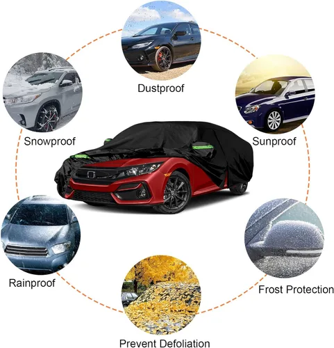 Miniatura 5 de Funda impermeable para automóvil de repuesto para Honda Civic Hatchback 2011-2023, tela Oxford 310D, ajuste personalizado, fundas para automóvil