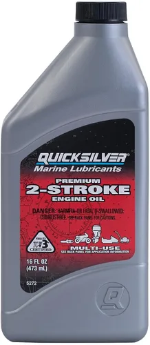 Quicksilver Aceite de motor premium de 2 tiempos - Fueraborda, PWCs, motos de nieve y motocicletas - 1 pinta