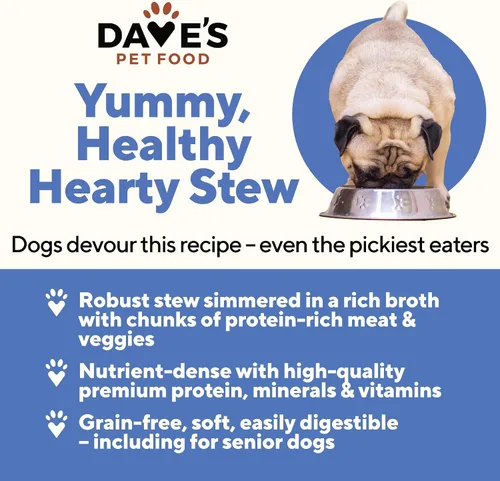 Miniatura 2 de Dave's Pet Food Stewlicious - Alimento húmedo para perros sin granos (pollo y verduras en salsa), fabricado en Estados Unidos naturalmente