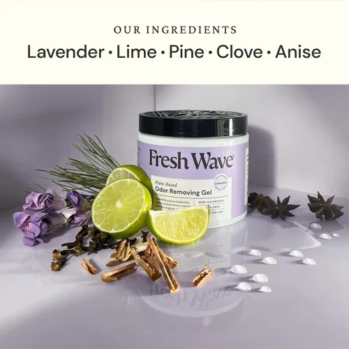 Miniatura 2 de Fresh Wave Gel eliminador de olores de lavanda, 15 oz. Absorbentes de olores para el hogar Alivio de olores más seguro Eliminador de olores