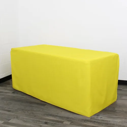 Miniatura 35 de YOUR CHAIR COVERS Mantel ajustable color marrón chocolate – Mantel rectangular de poliéster ajustable de 6 pies, mesa de buffet para interiores