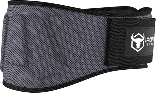 Miniatura 8 de Cinturón para levantamiento de pesas para hombres y mujeres - Soporte de espalda con bloqueo automático de 6 pulgadas, soporte de espalda para Negro