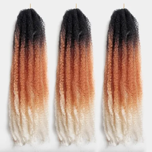 Miniatura 32 de Cabello trenzado Marley Twist de 18 pulgadas, extensiones sintéticas suaves, esponjosas y versátiles para estilos de aspecto natural, perfecto