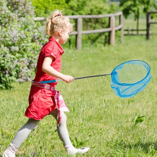 Miniatura 9 de TENDYCOCO Redes telescópicas para atrapar insectos al aire libre con cubos para niños, kit extensible para atrapar insectos y red de pesca