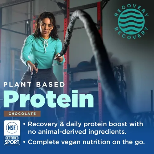 Miniatura 2 de Gnarly Nutrition Proteína vegetal vegana – Polvo de proteína vegana de chocolate, certificado NSF Sport, reemplazo de comidas, impulso nutricional