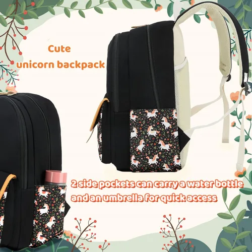 Miniatura 6 de Leaper - mochila escolar para niñas, mochila informal, bolsa de viaje con bolsillos laterales