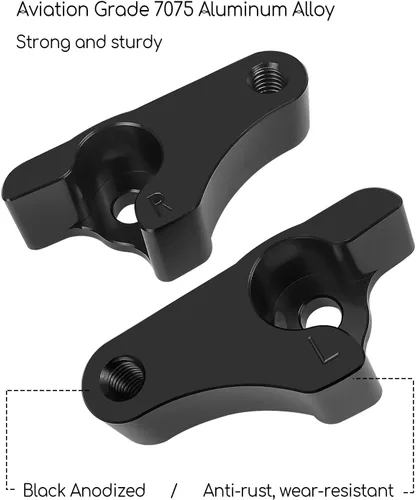 Miniatura 4 de Kit de bloques de bajada de 2 pulgadas para Harley Touring Road Glide Street Glide Electra Glide 2002-2022, aleación de aluminio 7075 de grado