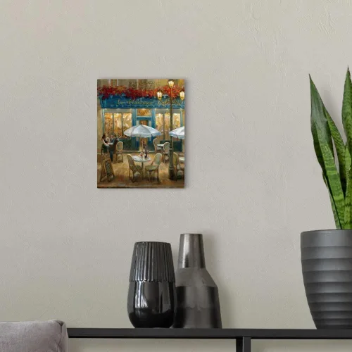 Miniatura 3 de CANVAS ON DEMAND Lienzo decorativo para pared de Paris Cafe I por Danhui Nai, contemporáneo, figurativo, tradicional, decoración del hogar, arte