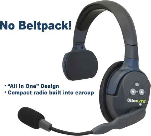 Miniatura 2 de EARTEC UL3S Ultralite-HD Sistema de Comunicación de Intercomunicador Inalámbrico Full Duplex de 3 Personas, Auriculares de Una Oreja, Rango de hasta