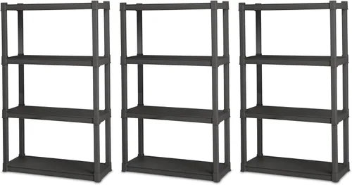 Miniatura 8 de Sterilite Paquete de 6 contenedores de almacenamiento de plástico transparente con tapas, 50 cuartos de galón, color gris, cajas organizadoras