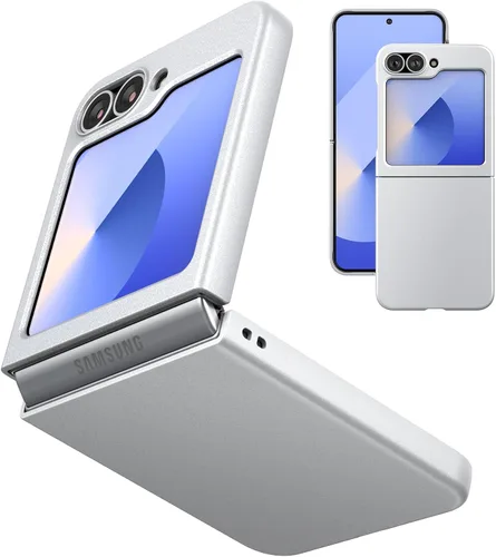 Miniatura 15 de Funda delgada para Galaxy Z Flip 5, parte trasera de policarbonato duro, sensación esmerilada, soporte de carga inalámbrica, ligera, a prueba