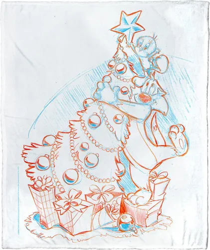 Miniatura 15 de Northwest Looney Tunes - Manta de seda táctil, 50 x 60 pulgadas, cuenco de cereales