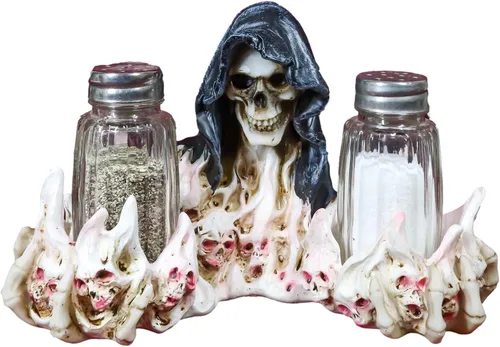 Ebros Gift Juego de figuras góticas del Día de los Muertos con almas condenadas en el lago de fuego del infierno, juego de figuras de 5.5 pulgadas