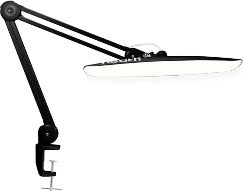 Miniatura 11 de Neatfi Lámpara de escritorio LED XL Cabeza de 20 pulgadas de ancho (blanco-2, CCT con abrazadera)