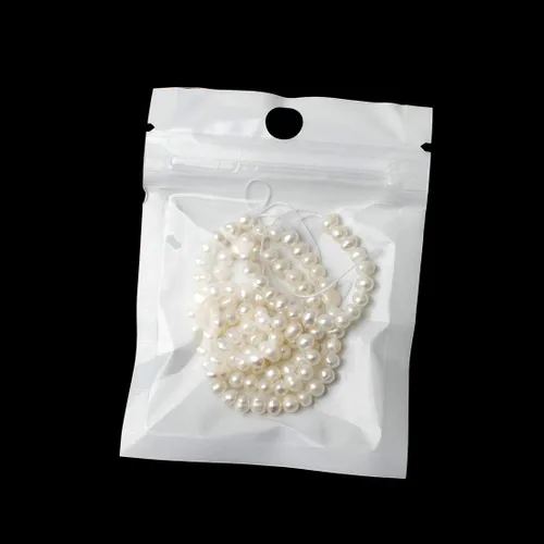 Miniatura 5 de Cuentas de perlas de agua dulce de 0.078 a 0.118 pulgadas (2 a 0.118 in) cuentas sueltas cultivadas blancas para bricolaje DIY cuentas de piedras