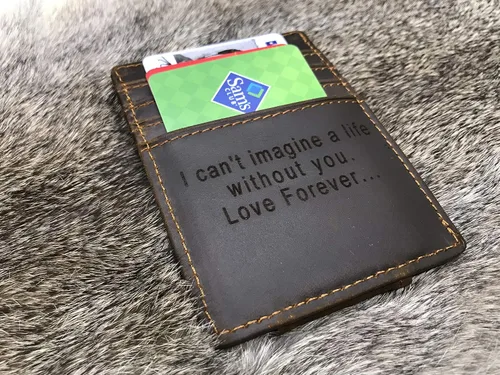 Miniatura 2 de Front Pocket Magnetic Money Clip, Personalized Magnetic Wallet, Slim Magnet Wallet, Card Holder For Men, Father Gift, Custom Wallet