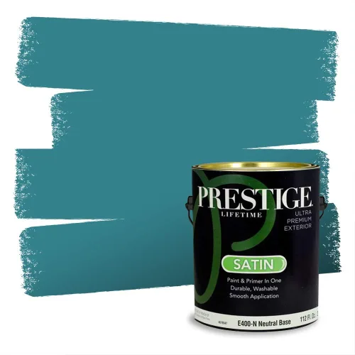 Miniatura 1492 de Pintura Exterior + imprimación PRESTIGE, todo-en-uno, 1 galón, acabado mate, color comparable al Valspar* Royal Gray* VS151-Gris real