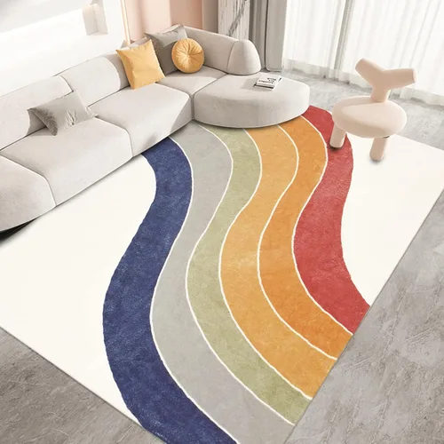 Miniatura 10 de USTIDE Butterflys Alfombra para Niños 5X7/55"x78" Alfombra de Área Lavable a Máquina para Dormitorio de Niñas Alfombra Suave para Sala de Estar Sala