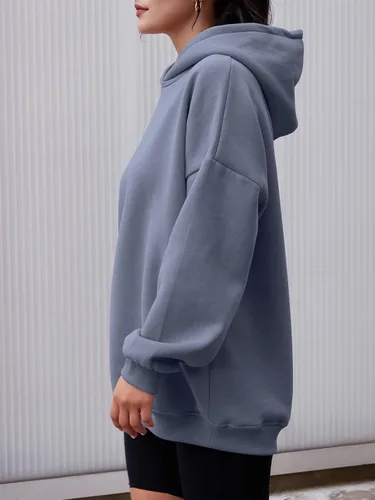 Miniatura 4 de AUTOMET Sudaderas con capucha de gran tamaño para mujer, sudaderas de forro polar con capucha 2024, ropa de otoño, trajes de moda, suéter de invierno