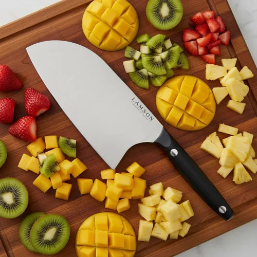 Miniatura 3 de Lamson Cuchillo chino Santoku vintage de 8 pulgadas (negro medianoche)