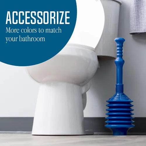 Miniatura 5 de JS Jackson Supplies - Émbolo de WC profesional de fuelle acordeón, empuje de alta presión elimina obstrucciones resistentes de inodoros obstruidos