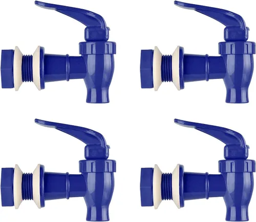 Brio Válvula de repuesto para dispensador de agua, paquete de 4 grifos enfriadores para dispensadores de bebidas, vajillas, refrigeradores y más,