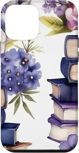 Miniatura 16 de Funda para iPhone 12 Pro Max Book Lover Purple Flower