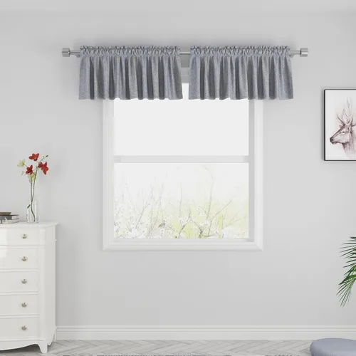 Miniatura 80 de UPOPO Cortinas de Niveles Beige Sobre Fregadero con Textura de Lino para Ventana de Cocina de 16 Pulgadas de Largo Caravana Privacidad Pequeñas