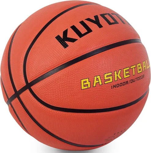 Miniatura 2 de KUYOTQ Kids Toddler Youth Adult Size 3/4/5/6/7 Basketball 22/25.5/27.5/28.5/29.5" Thickened Rubber or Faux Leather Indoor Outdoor Basketball for