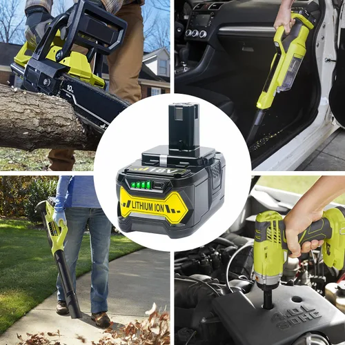 Miniatura 7 de Reemplazo de litio de 18 V 6.2 Ah para batería Ryobi de 18 V compatible con batería Ryobi One+ P108 P102 P103 P104 P105 P107 P109 P190 P191 P189
