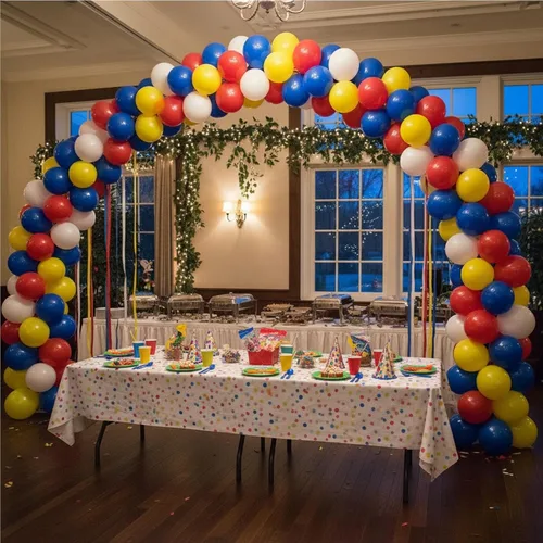 Miniatura 7 de KADBANER Globos blancos, amarillos, rojos y azules, paquete de 100, globos de látex de 12 pulgadas