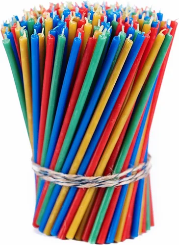 Miniatura 7 de Danilovo Velas finas de cera de abejas – Velas decorativas con aroma a miel, ideales para decoración de cumpleaños u oraciones de la iglesia, 6