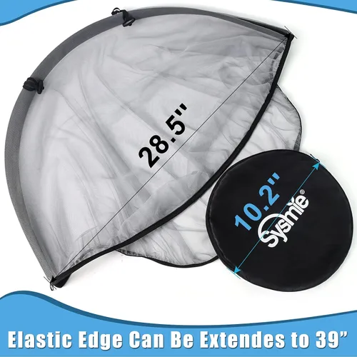 Miniatura 2 de Sysmie Mosquitera para asientos de coche de bebé – Red de malla de insectos para asiento de coche infantil con cremallera, ajuste universal, calidad