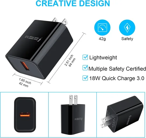 Miniatura 3 de Cargador rápido adaptativo para Samsung Galaxy S26 S25 Ultra S25 FE S24 S23 S22 S22+ S22 Ultra S21 S20 FE S10 A16 A15 A56 A36 A21 A51 A11 Note 20