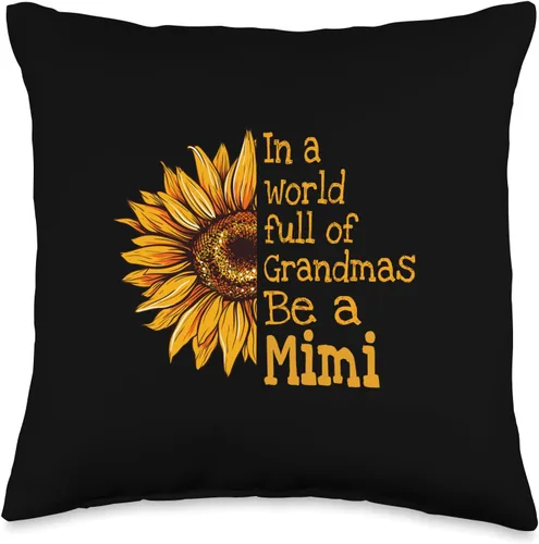 Unique Christmas Birthday Mother's Day Gifts Shop In A World Mimi Special Grandma - Almohada de 16 x 16 pulgadas, multicolor