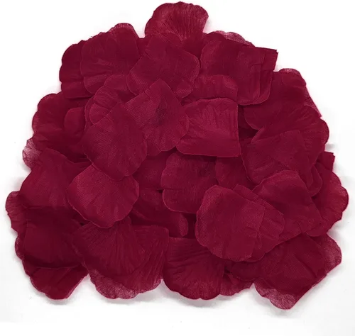 Miniatura 8 de JHFGJGH 500 Piezas Pétalos de Rosa Negros Exquisitos, Pétalos de Rosa de Seda de Imitación, Pétalos de Flores Artificiales para Noches Románticas