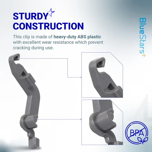 Miniatura 4 de BlueStars (Actualización 2025) W10082853 Clip Pivote para Lavavajillas - Compatible con Lavavajillas Whirlpool, Kenmore, KitchenAid - Reemplaza
