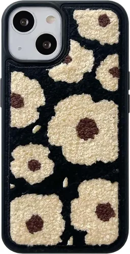 Miniatura 18 de Funda de briquetas linda y esponjosa para iPhone 14, 6.1 pulgadas (negro)