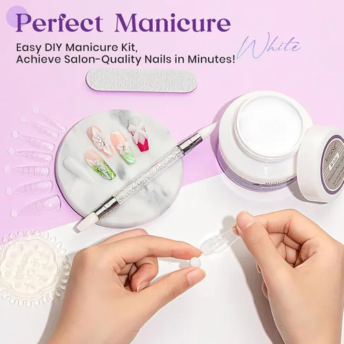 Miniatura 4 de MIZHSE Gel de Construcción Sólido para Uñas, 60g Gel 3D Blanco para Escultura de Uñas, No Pegajoso, Talla Dura, Extensión, Removible en UV LED