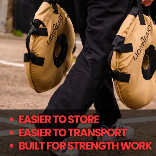 Miniatura 9 de Lionheart Sand Bag Weight Plates Set Sandbags for Working Out Home Gym Bumper Plates Travel-Friendly Sandbag for Fitness & Weight Training