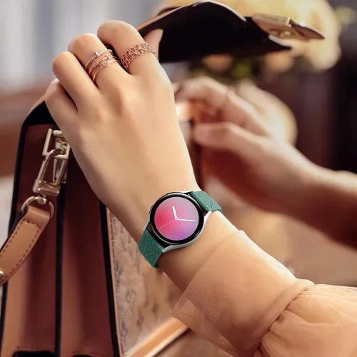 Miniatura 8 de Odbeai Correa compatible con Galaxy Watch 4, bandas grabadas florales compatibles con Samsung Watch 6, silicona suave, transpirable, impermeable