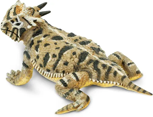 Safari Ltd. Figura de lagarto con cuernos, figura realista de 5.25 pulgadas, juguete educativo para niños, niñas y niños a partir de 3 años