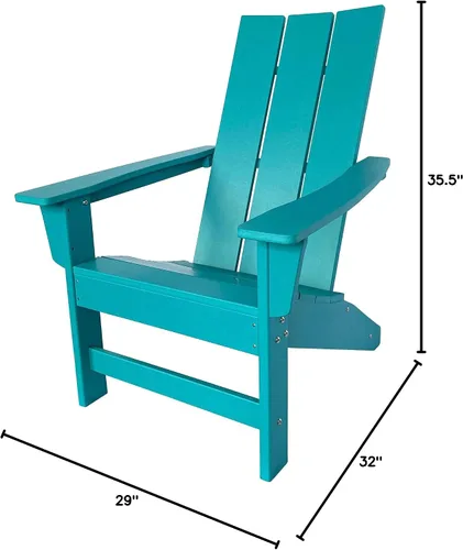 Miniatura 3 de Shine Company Coastal Modern - Silla Adirondack para todo tipo de clima, Aruba